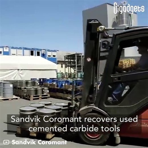 Carbide recycling at Sandvik Coromant