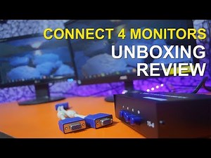 4 Port VGA Switch Unboxing Review - Connect Multiple Monitor With One PC