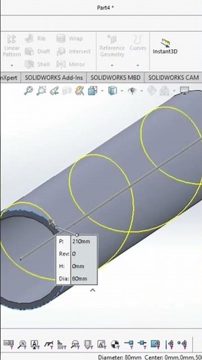 Helical Screw Conveyor in SOLIDWORKS| Tutorial for practice