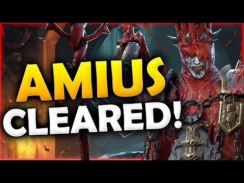 AMIUS STEP BY STEP CLEAR! ROTATION 4 CURSED CITY | RAID SHADOW LEGENDS