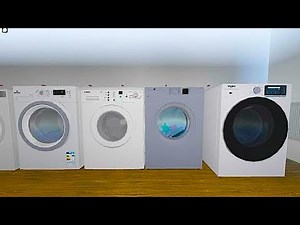 4 Washer Spin Race on ROBLOX ! 😱(unbalanced spin)