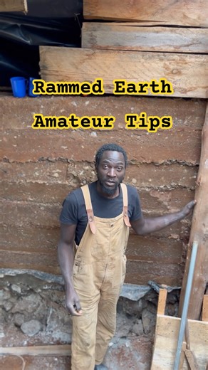 How to start a rammed earth wall.