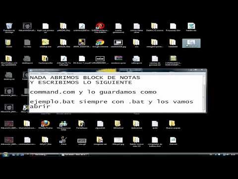 COMO CREAR UNA CMD CON BLOCK DE NOTAS