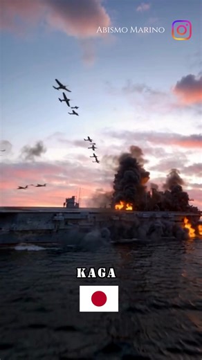 🔥 El día que el Kaga ardió en el Pacífico… 🔥🇯🇵 14 de junio de 1942. El portaaviones Kaga, orgullo de la Armada Imperial Japonesa, se encontraba en la batalla de Midway. Era uno de los cuatro colosos enviados para aplastar a la flota estadounidense. Pero ese día, el cazador se convirtió en presa. ✈️ Bombarderos en picado Dauntless del USS Enterprise lo sorprendieron. 💥 Cuatro bombas perforaron su cubierta. 🔥 Incendios incontrolables, explosiones internas, y caos absoluto. 🚢 A las pocas hor