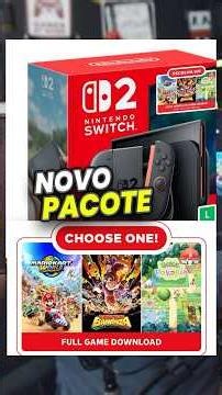 The "New" Nintendo Switch 2 Bundle in Brazil - 3-in-1 Choose Your Game