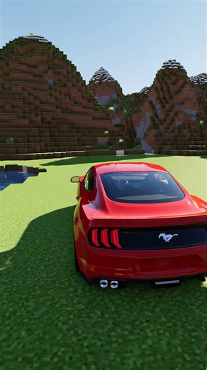 FORD MUSTANG IN MINECRAFT?!?! #automobile #mustang #ford #minecraft #fordmustang