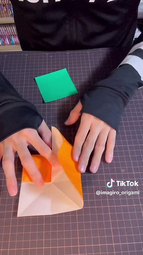折り紙で作る柿の折り方