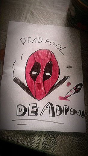 easy Deadpool drawing