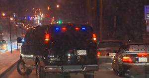 Watch Obama's Motorcade Slip and Slide Through Snowy Streets