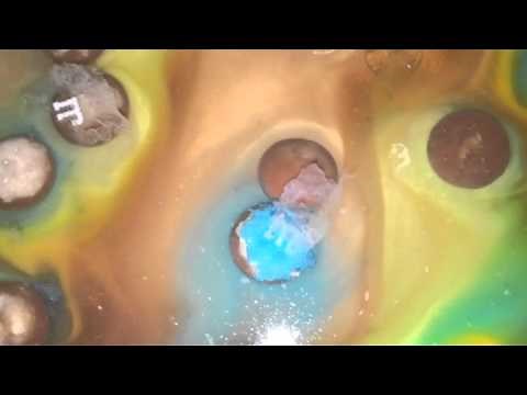 How to remove the M from M&M's and SKITTLES rainbow water experiment