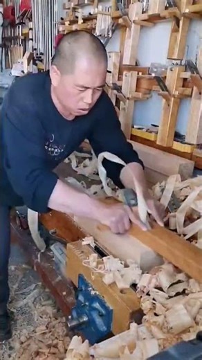 Traditional carpentry #woodworking #ancient method inheritance