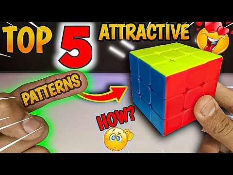 Top 5 attractive patterns of 3 By 3 Rubik's Cube