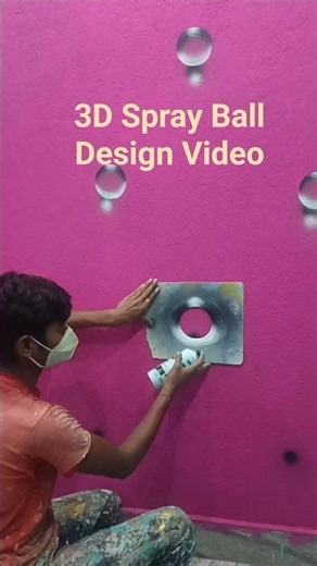 3D Spray Ball Design Video #short#babaldesigen#art
