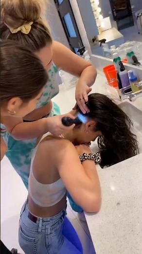 Daring Full Head Shave Transformation In A Luxury Bathroom 💇‍♀️😱