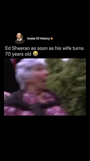 Inside Of History on Instagram: "Her expression later took on a second life when meme creators paired it with completely unrelated scenarios, including edits linked to Ed Sheeran’s “Thinking Out Loud”. The contrast between the calm, romantic tone of the song and her stunned face made the meme even funnier, helping it spread even further as a universal reaction image for anything unexpectedly emotional, hilarious, or absurd."