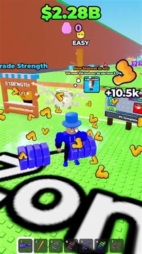 Lifting dumbbells #roblox #fypシ #brainrot #shorts #luckyblock #ai