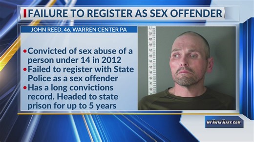 Pa inmate sentenced after failing to update sex-offender registry