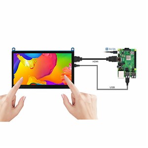 [Hot Item] Raspberry Pi 7 Inch 1024*600 or 800*480 IPS LCD Display Compatible Capacitive USB Touch Screen Panel Module