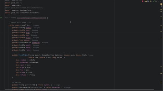 Real-Time Stock Market Dashboard Built with Java | Narasimman S posted on the topic | LinkedIn