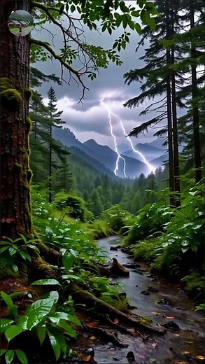 Rain and Thunder Sounds for Sleeping ⛈️ | Relaxing Storm Ambience