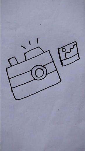 EASY& SIMPLE|Camera drawing#trending#viral#youtubeshorts