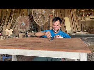 “Turn a Log into Your Dream Table in Just 3 Days – Easy DIY at Home!”#woodworking