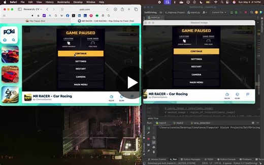 #computervision #yolo #opencv #python #ai #autonomousvehicles #simulation | Constance S.