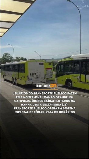 Ônibus de Campinas operam com horários especiais no Ano Novo; veja como fica