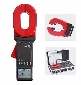 Clamp Earth Ground Resistance Tester Meter Measuring Range 0.01 to 200 Ohm