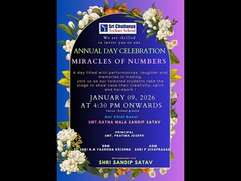 Live: Annual Day 2026 | Miracles of Numbers | Sri Chaitanya Techno School, Wagholi