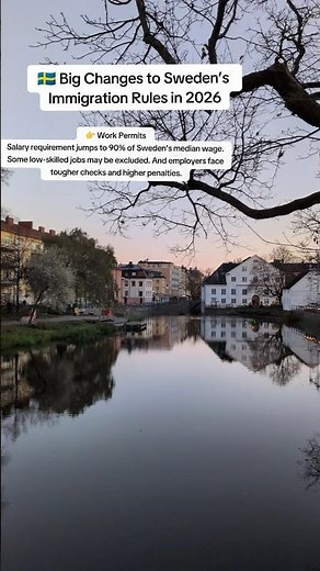 Sweden’s immigration changes in 2026 🇸🇪🇸🇪