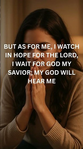 I Will Wait on the Lord | Micah 7:7 | Powerful Bible Verse for Trust & Hope #bibleverseoftheday