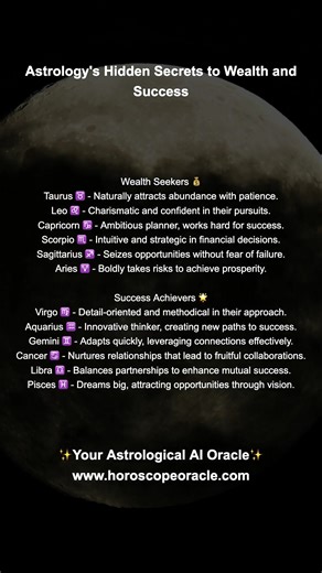 Astrology's Hidden Secrets to Wealth and Success