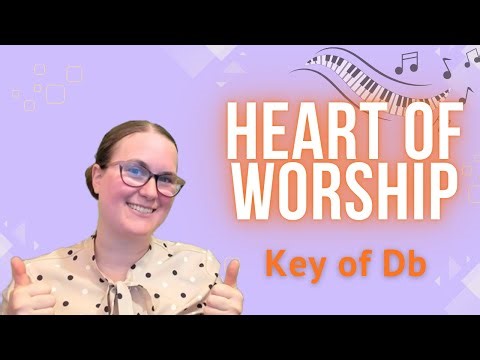 Learn Heart of Worship on Piano – Easy Key of Db Tutorial