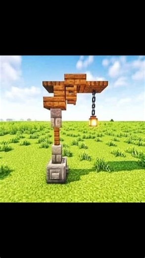 Minecraft 🤩Lamp post design🥳#minecraft #shorts