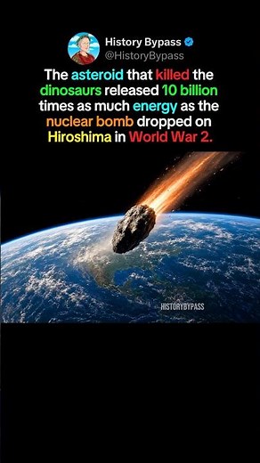How Powerful Was the Dinosaur-Killing Asteroid? #shorts
