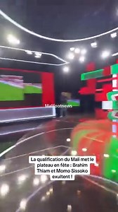 Ils ont oublié qu'ils étaient sur le plateau de la télévision. Le patriotisme est dans notre sang malien. Brahim Thiam et Momo Sissoko. | TÉLÉ MALI