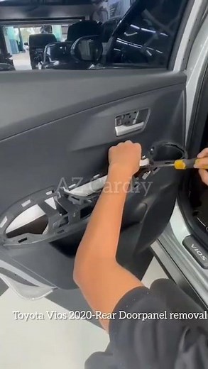 Toyota Vios (2020-) Rear Doorpanel Removal #toyotavios #doorpanel #removal #azcardiy #knowledge