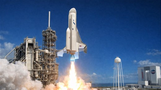 The Phantom Express spaceplane, DARPA’s plan for a reusable rocket that could launch satellites every 24 hours