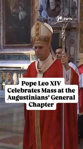 21K views · 2.3K reactions | Pope Leo XIV opened the General Chapter of the Augustinians with Holy Mass at the Basilica of Saint Augustine in Rome, calling on the Holy Spirit to guide nearly 100 friars gathered from around the world for their Sept. 1–18 assembly. | EWTN Vatican | Facebook
