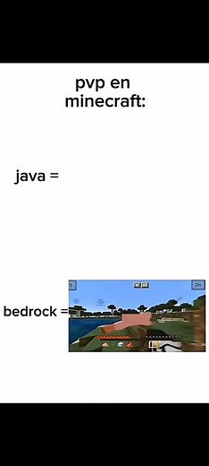 bedrock V/S java pvp #bigfoot #ytshorts #minecraft #gaming #pvp
