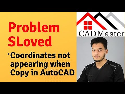 Coordinates not appearing when Copy in AutoCAD Problem Solved.
