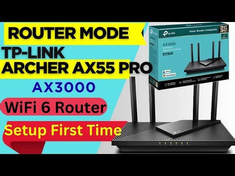 TP-Link Archer AX55 AX3000 WiFi 6 Router First Time Setup | TP-link Archer AX3000 WiFi 6 Router