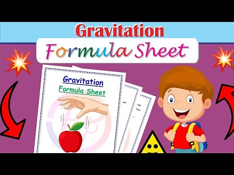 || Formula Sheet || Gravitation| Class 11th| Physics chapter 8| ‪@Edustudy_point‬