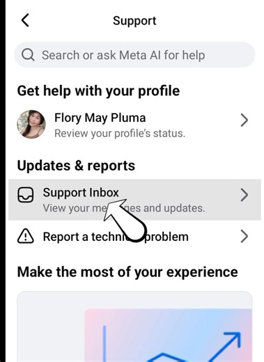 4 comments | Support inbox tutorial #fbtutorial #support #supportinbox #youralerts #contentcreator #reelsmonitization | Flory May Pluma | Facebook