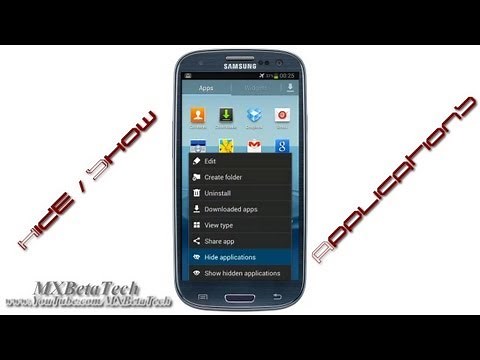 Samsung Galaxy S3 : How To Hide / Show Applications