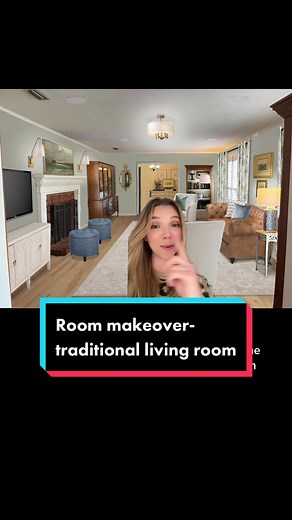 Traditional Living Room Makeover | Julie Jones Designs