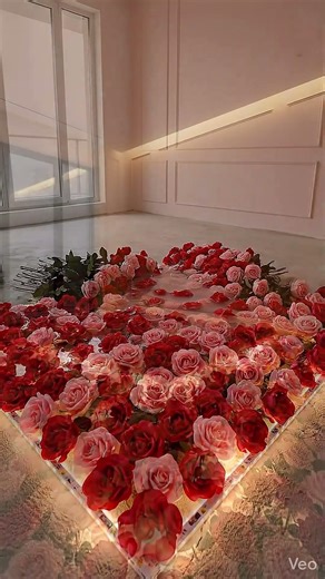 From an empty room… to a luxury romantic dream bedroom 🌹✨