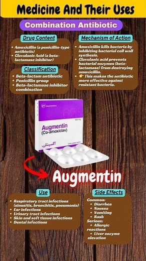 Augmentin Tablet Full Information | Uses, Dose, Side Effects & How It Works