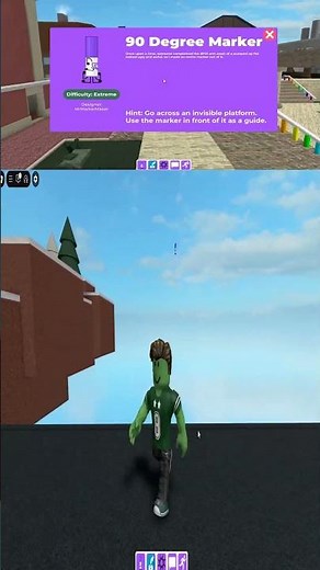 ROBLOX - NEW - How to get 90 DEGREE MARKER BADGE in FIND THE MARKERS ! #shorts